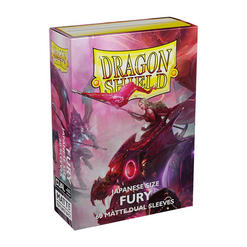 Dragon Shields: 60 Deck Protect Card Sleeves Japanese Matte Dual Fury