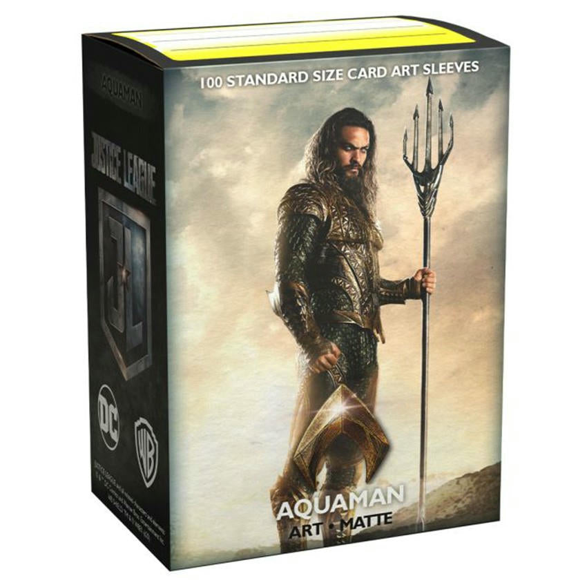 Image of DC Justice League Aquaman Matte Art Deck Protector Standard Card Sleeves 16017