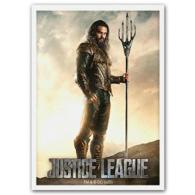 Image of DC Justice League Aquaman Matte Art Deck Protector Standard Card Sleeves 16017