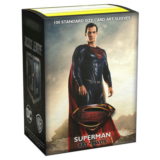 Image of DC Justice League Superman Matte Art Deck Protector Standard Card Sleeves 16018