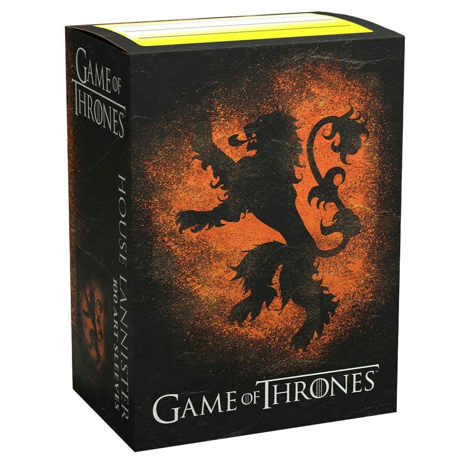 Image of Dragon Shields Game of Thrones House Lannister Art Standard Card Sleeves 16030