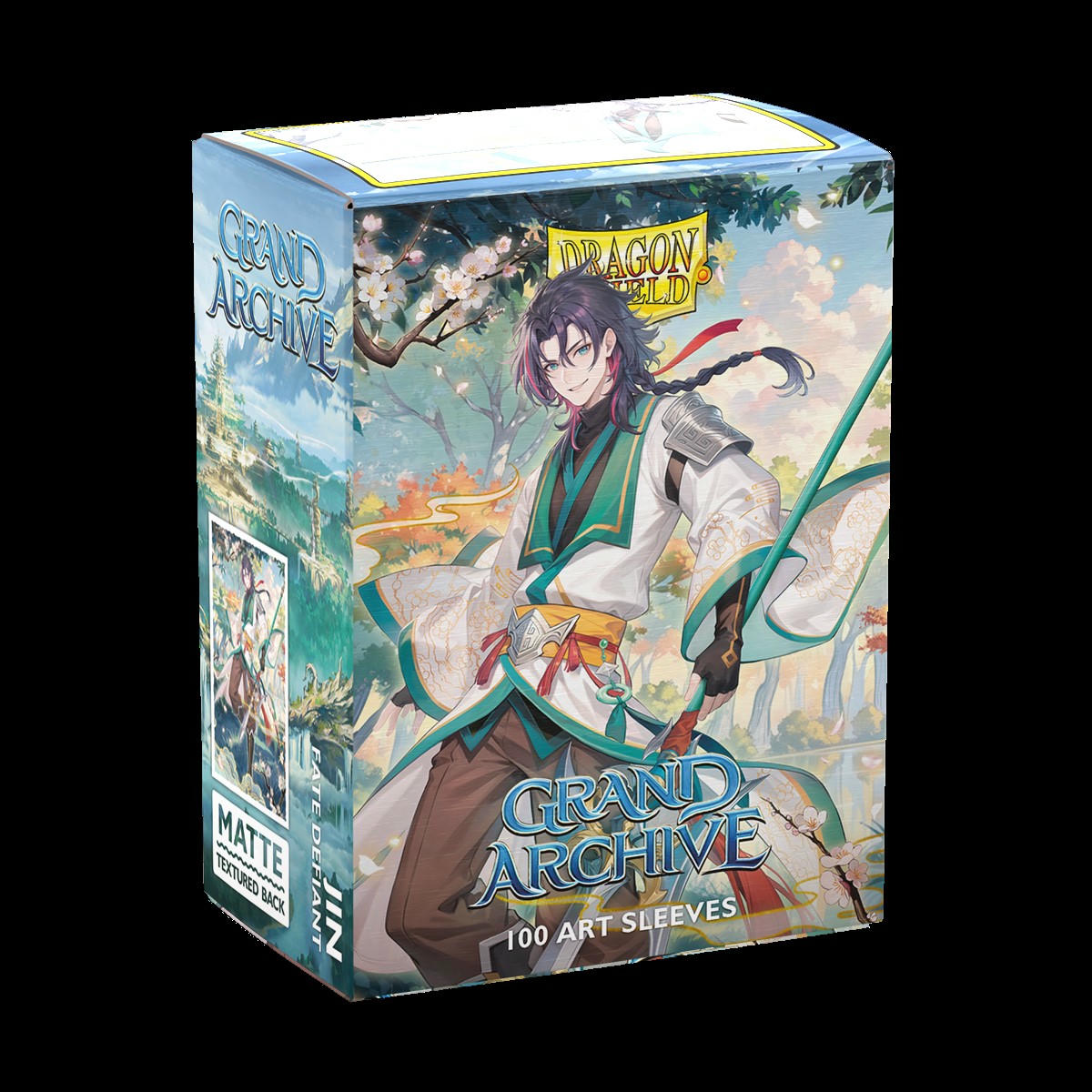 Image of Dragon Shields: (100) Matte Art - Grand Archive - Jin; Fate Defiant (DISPLAY 10)