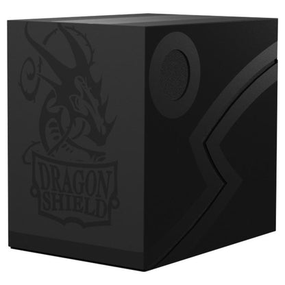 Image of Dragon Shield Shadow Black Double Shell Deck Box 150+ Cards ATM30624