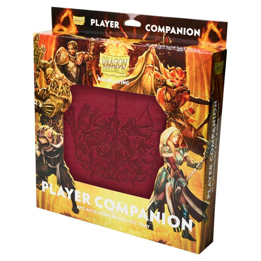 Image of Dragon Shields Blood Red Deluxe Player Companion RPG Accessory Box & Dice Tray