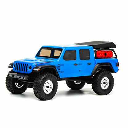 Image of Axial Racing SCX24 Jeep Wrangler Gladiator 1/24 RTR 4x4 Rock Crawler (Blue)