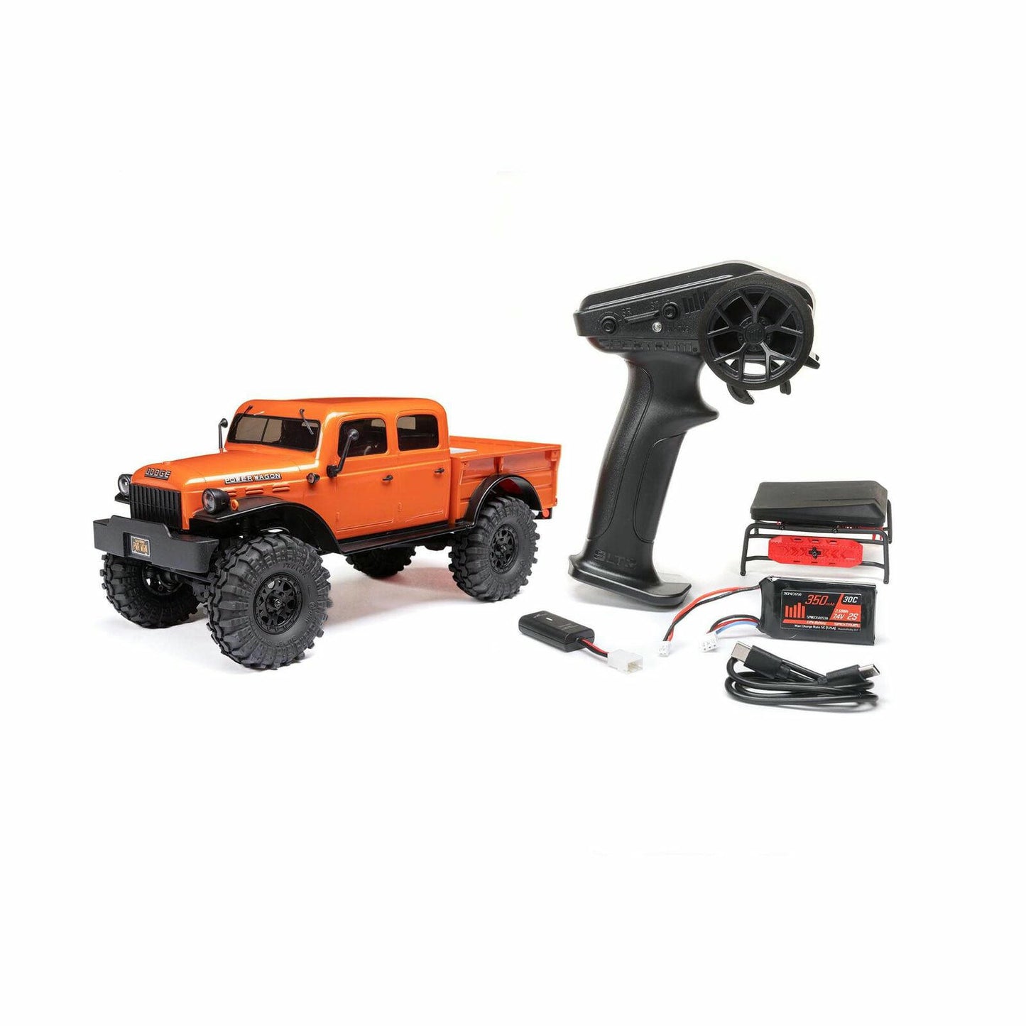 Image of Axial Racing SCX24 1940's Dodge Power Wagon 1/24 4x4 Rock Crawler (Orange)