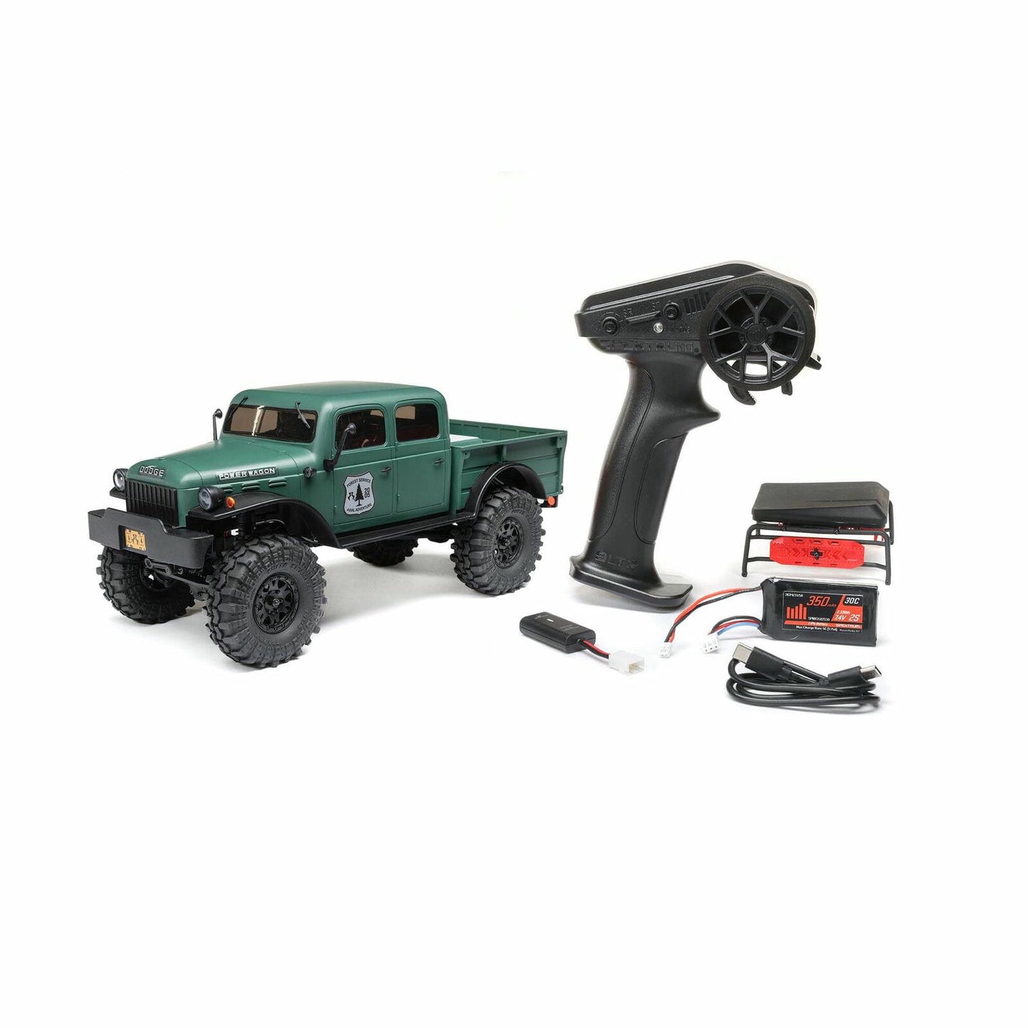 Image of Axial Racing SCX24 1940's Dodge Power Wagon 1/24 4x4 Rock Crawler (Green)