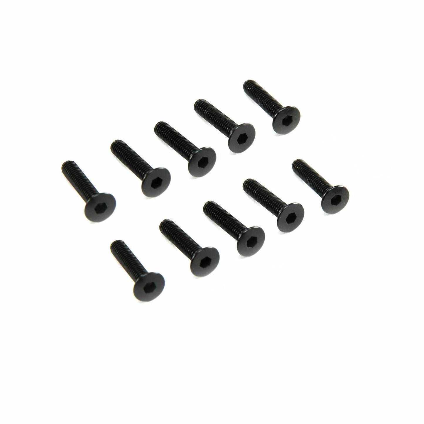 Image of Axial Racing M3x14mm Hex Socket Flat Head Screws, Black (10pcs) AXI235178