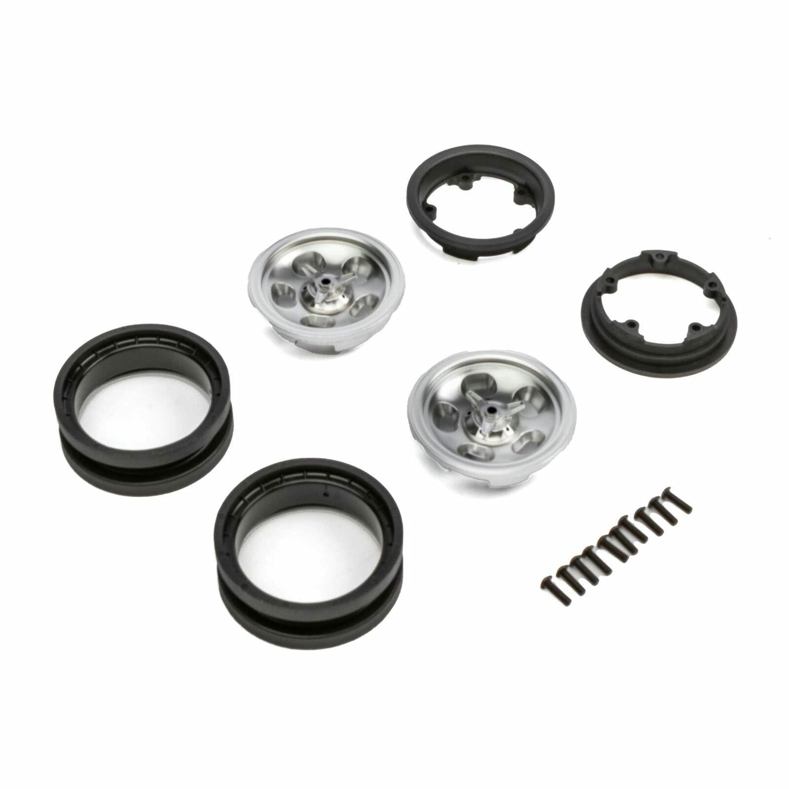 Image of Axial Racing 1/10th Scale 1.9 Satin Retro Slot Beadlock Wheels (2pcs) AXI43013