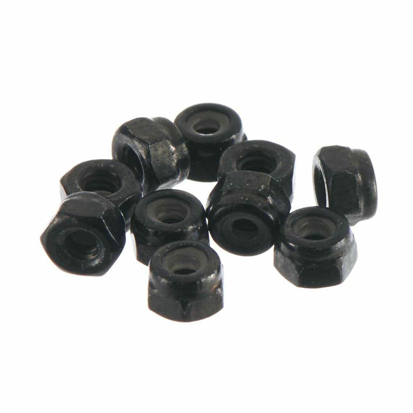 Image of Axial Racing M2 2mm Nylon Insert Locking Hex Nuts AXIAX31147 (10pcs , Black)