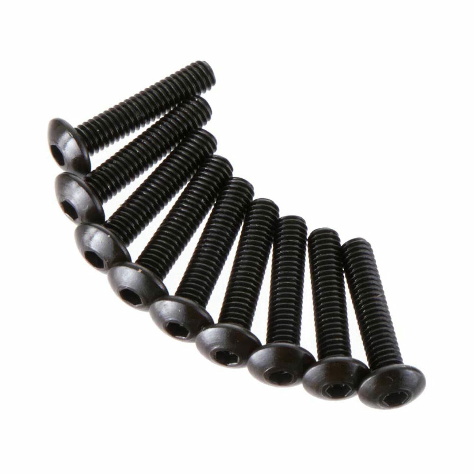 Image of Axial Racing M2.6x12mm Hex Socket Button Head Screws, Black (10pcs) AXIAX31195