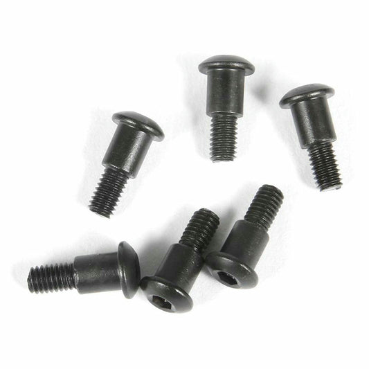 Image of Axial Racing M3x4x10mm Hex Button Head Shoulder Screws (Black, 6pcs) AXIAX31403