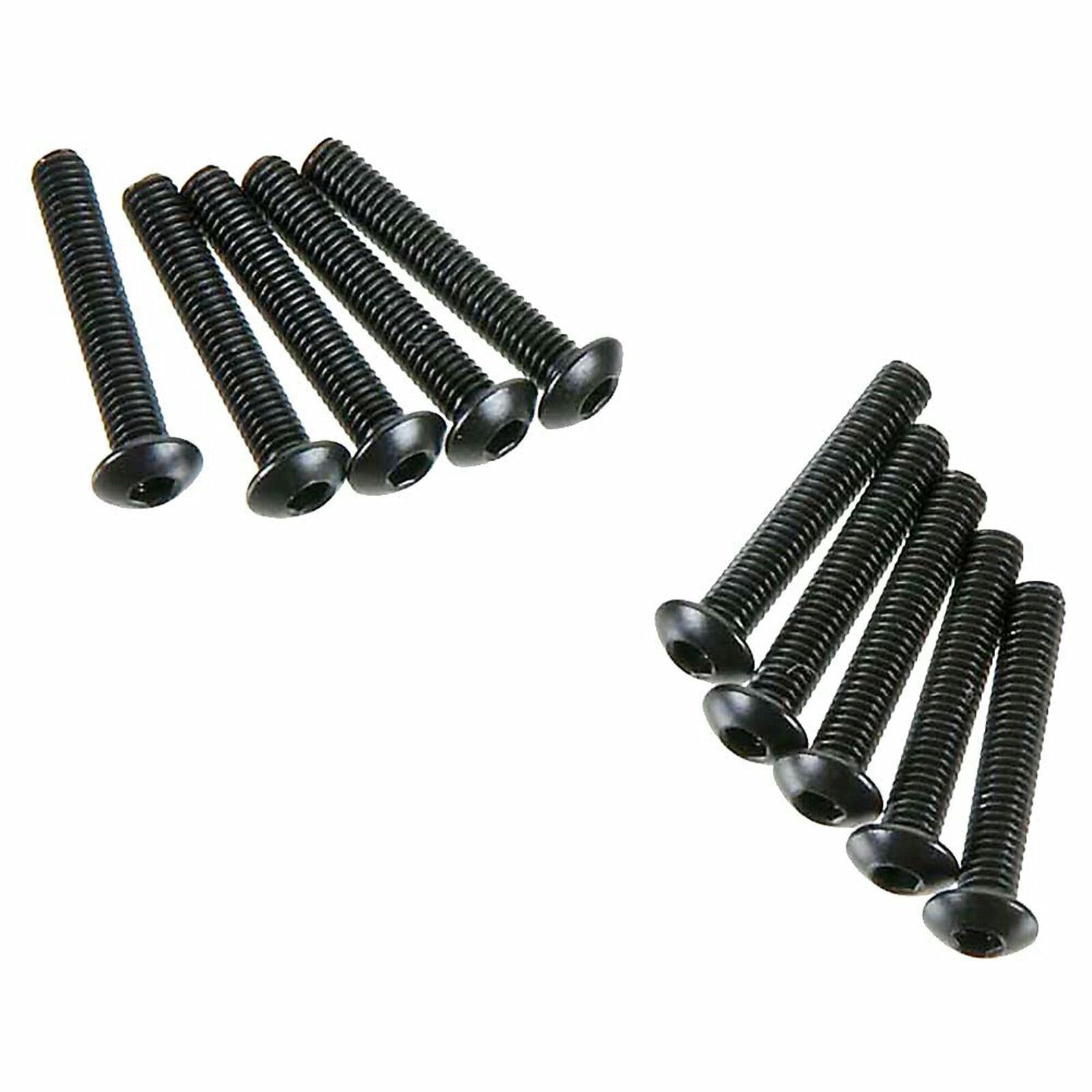 Image of Axial Racing M3x18mm Hex Socket Button Head Screws, Black (10pcs) AXIAXA118