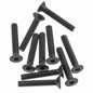 Image of Axial Racing M3x18mm Hex Socket Flat Head Screws, Black (10pcs) AXIAXA148