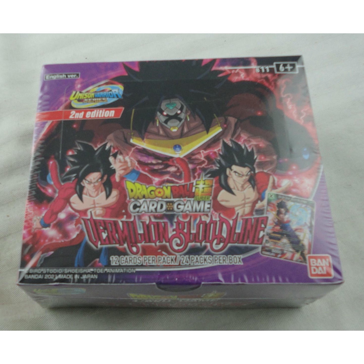 Image of BanDai Dragon Ball Super Vermillion Bloodlines Booster Display Box BAN2537968