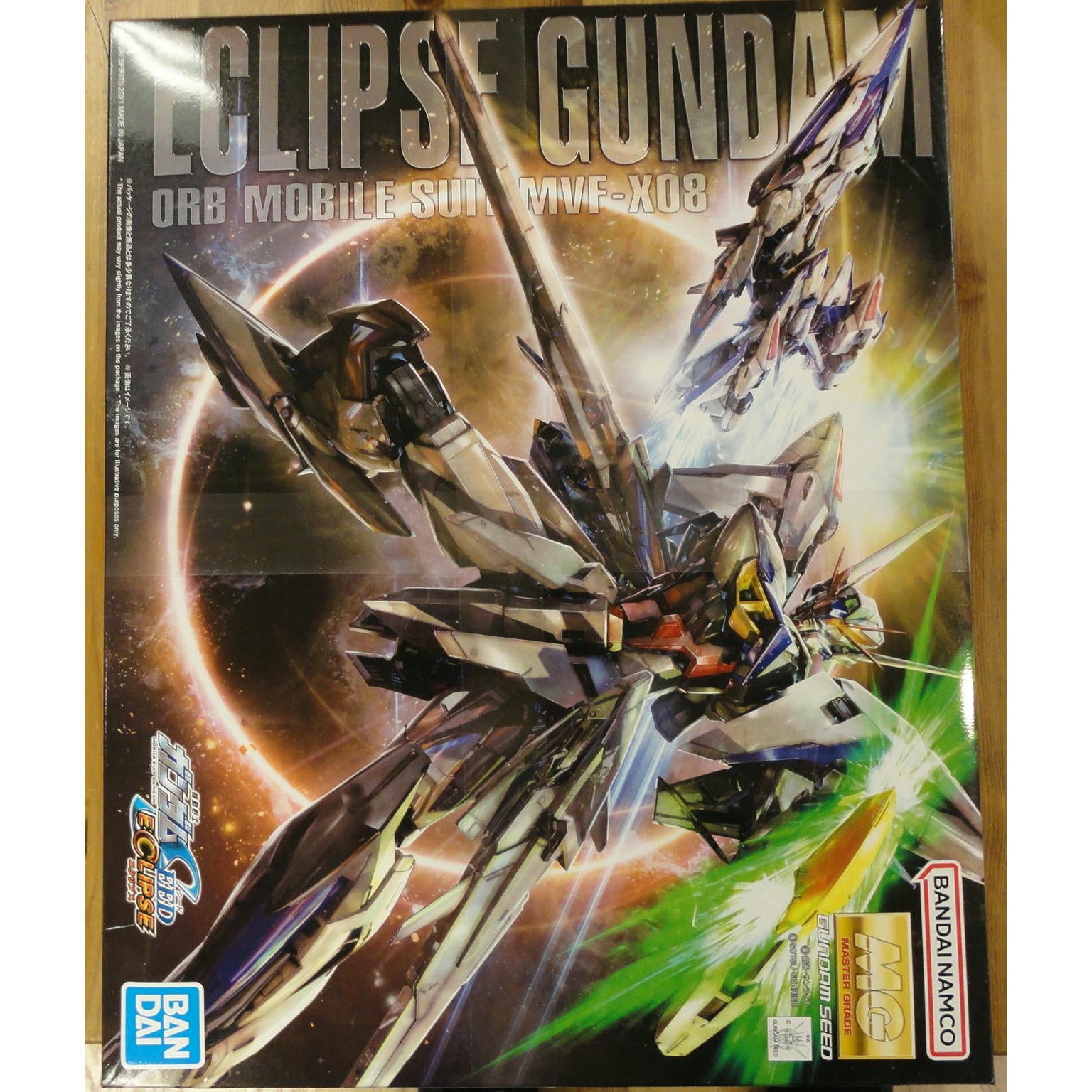 Image of Eclipse Gundam Gundam Seed Eclipse Bandai Mobile Suit 1/100 MG Model Kit