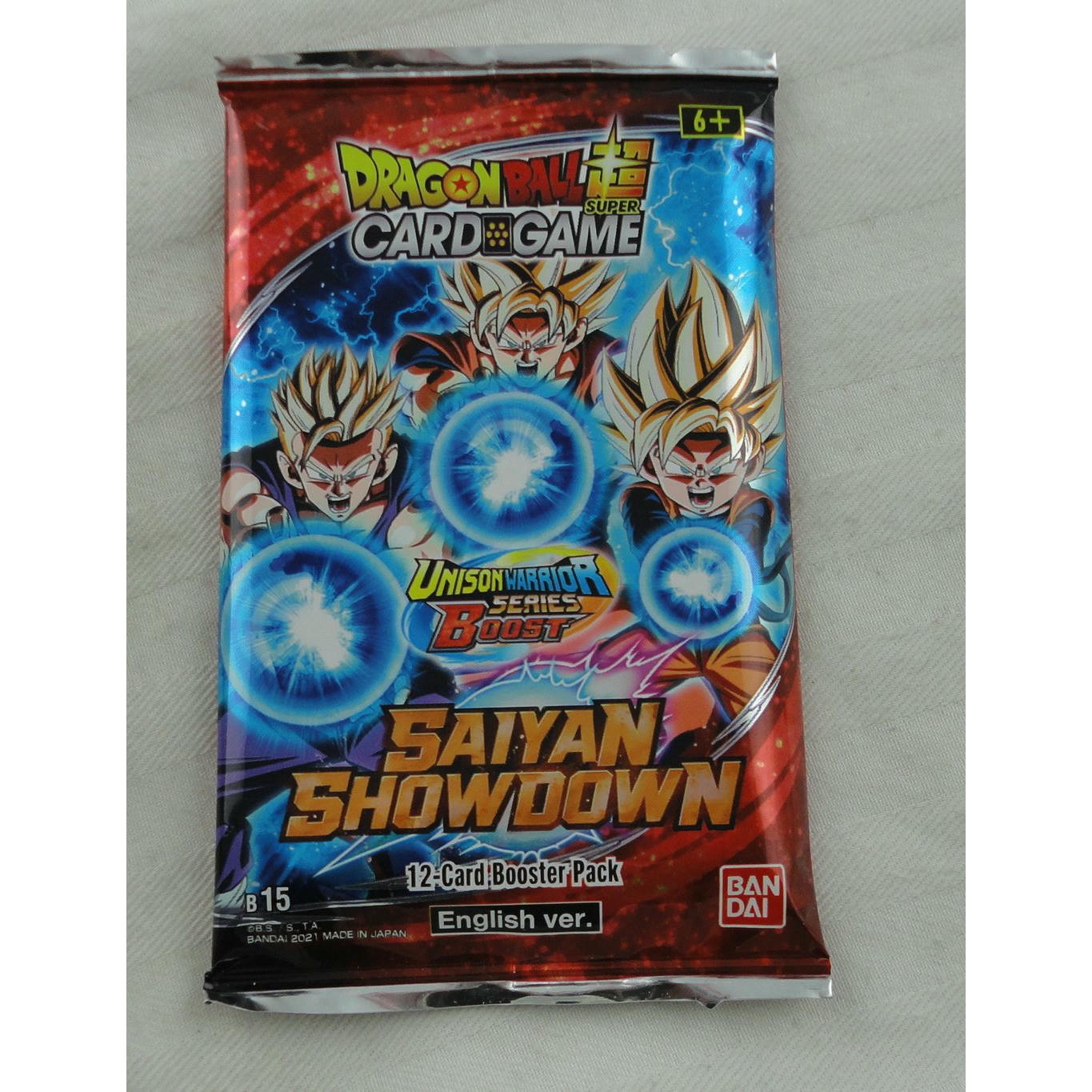 Image of BanDai Dragon Ball Super Saiyan Showdown 12-Card Booster Pack BAN2588559-S