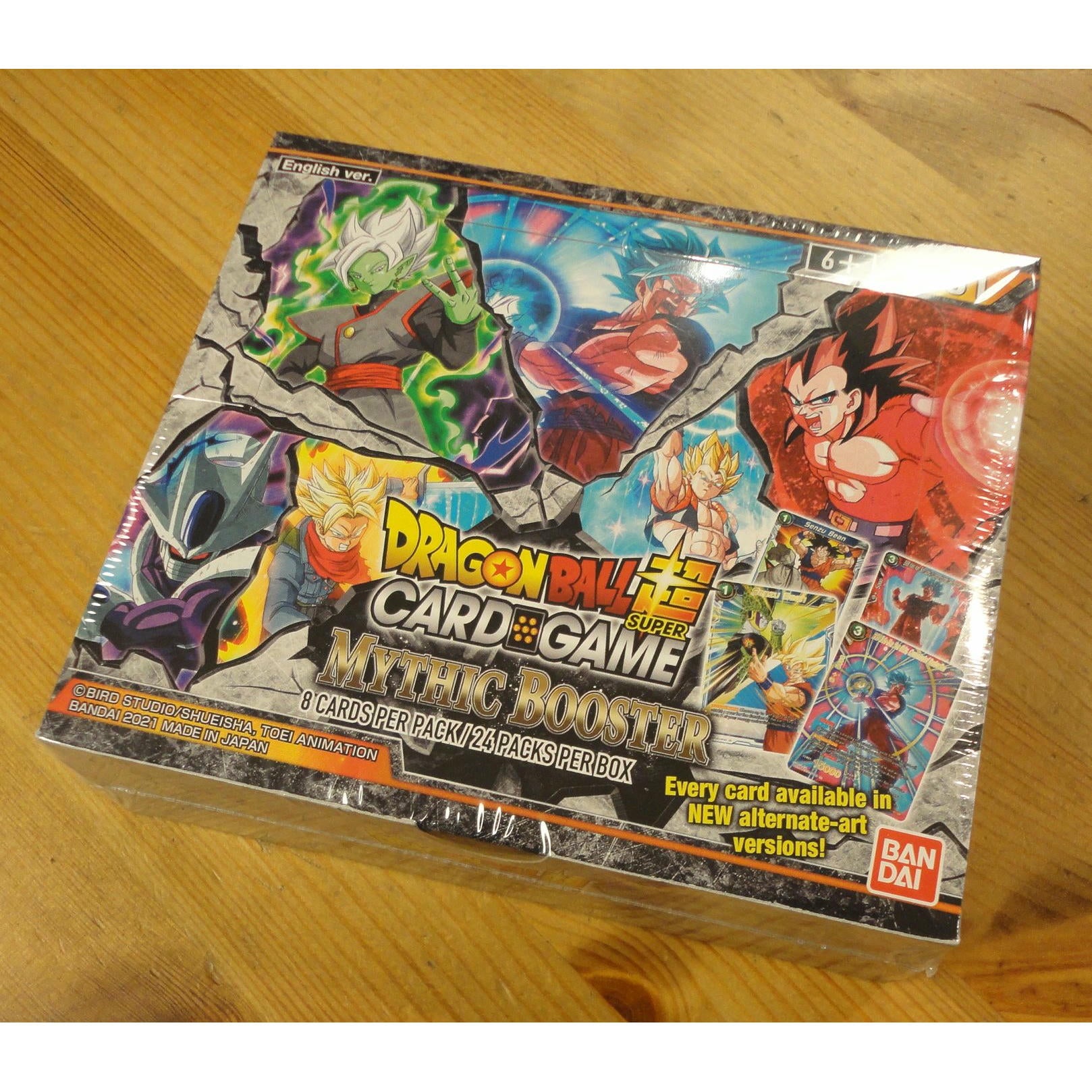 Image of BanDai Dragon Ball Super Mythic Booster 8-Card Booster Display Box BAN2594421