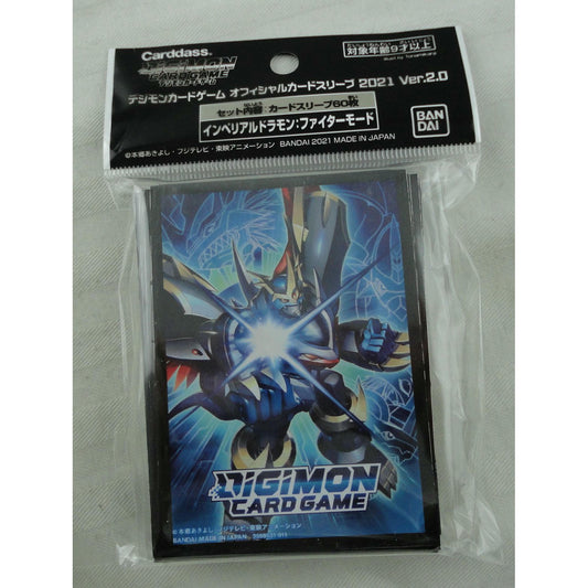 Image of Digimon 2021 Imperial Dramon Fighter Mode Standard Deck Protector Card Sleeve