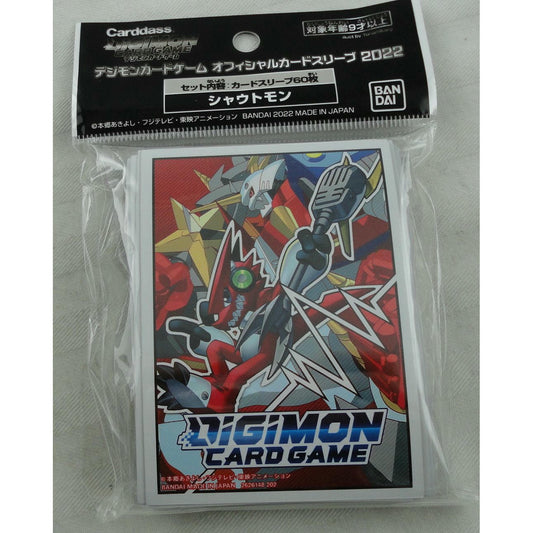 Image of Digimon 2022 Shoutmon/MegaShoutmon Standard Deck Protector Card Sleeves 60pcs