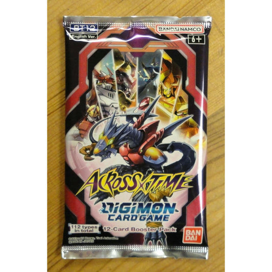 Image of Digimon Trading Card Game Across Time 12-card Booster Pack BAN2667467-S BT12