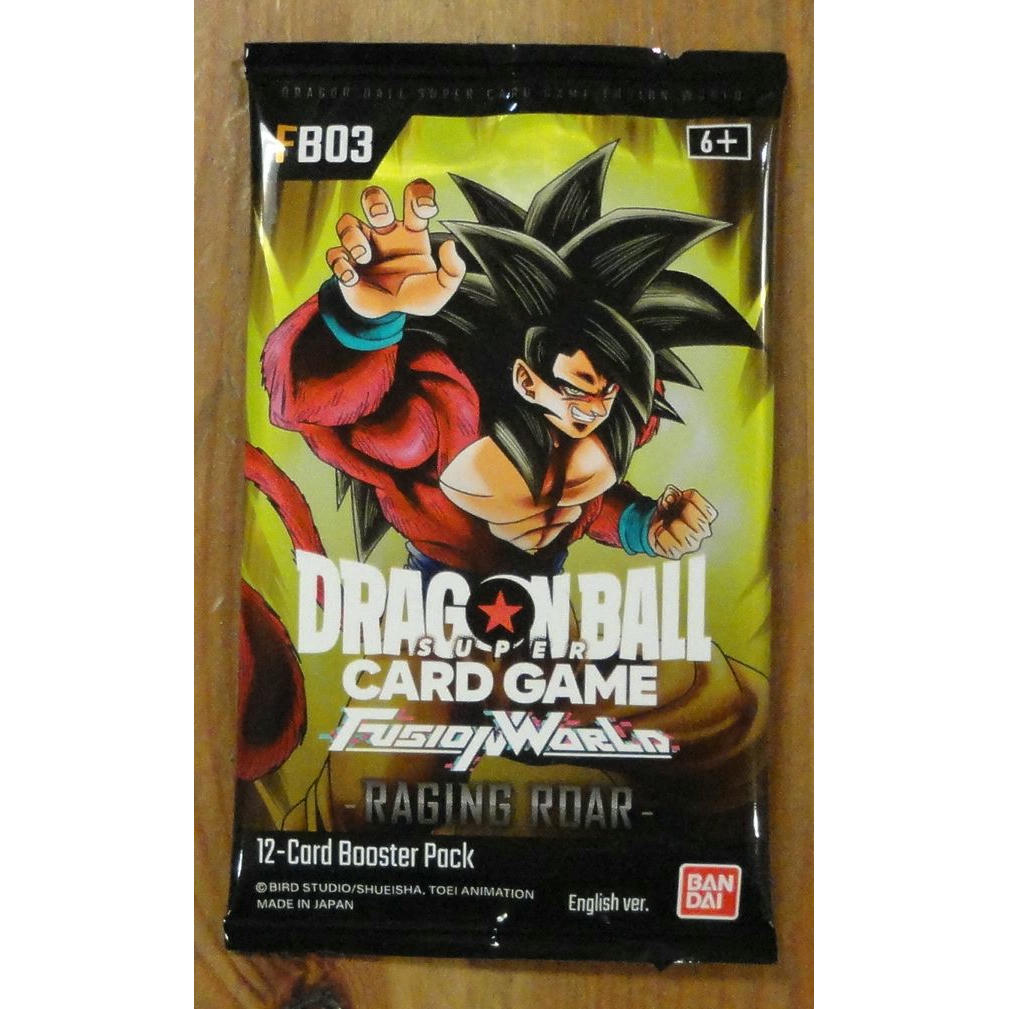 Image of Dragonball Super Card Game Fusion World Raging Roar 12-Card Booster Pack