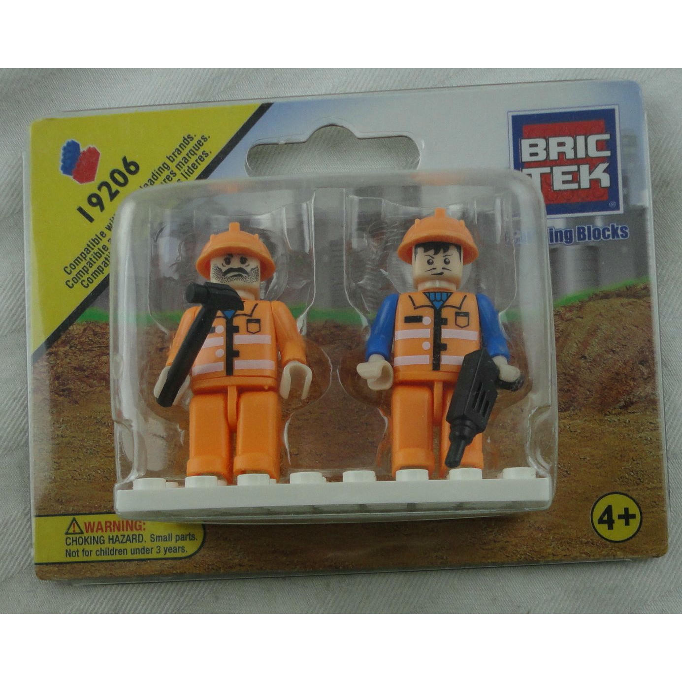 Image of Bric Tec Construction Building Block Figures (2pcs) BIC19206