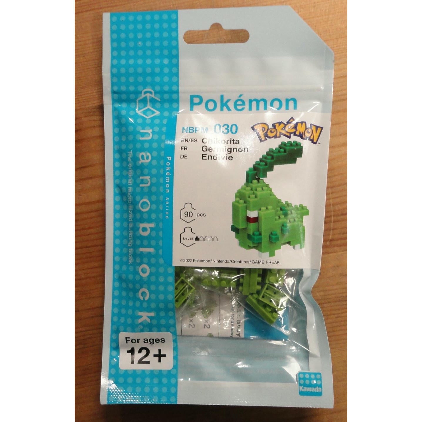 Image of Kawada Pokemon Chikorita Nanoblocks Kit BNT20722