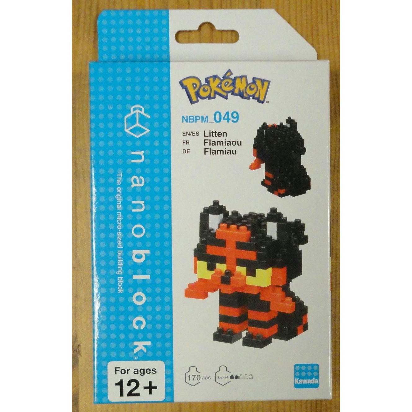 Image of Kawada Pokemon Litten Nanoblocks Kit BNT21453