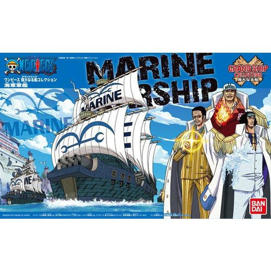 Image of Bandai Hobby: One Piece Grand Ship Collection Model Kit - #007 Marine Ship