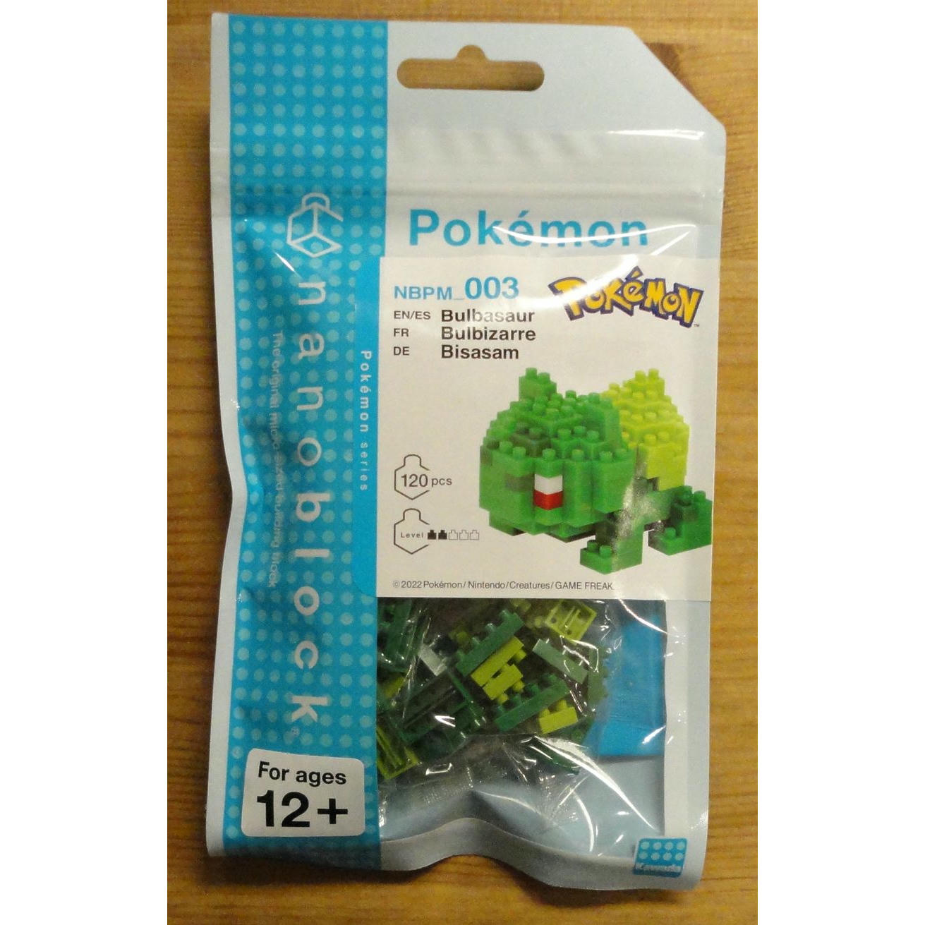 Image of Kawada Pokemon Bulbasaur Nanoblocks Kit BNT14621