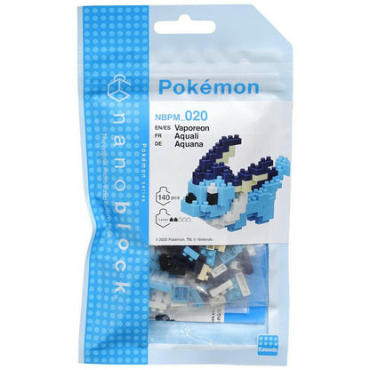 Image of Kawada Pokemon Vaporeon Nanoblocks Kit BNT20433