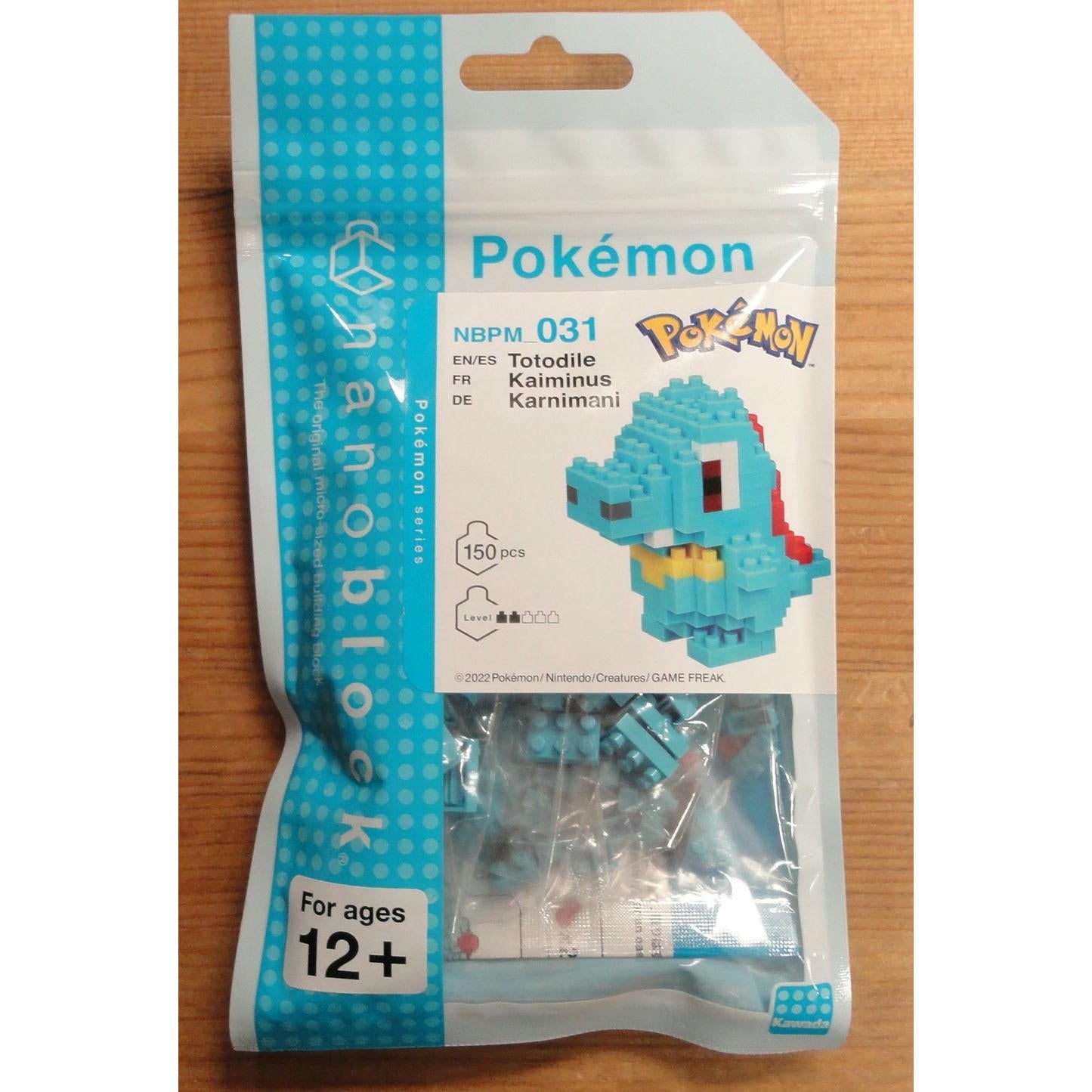 Image of Kawada Pokemon Totodile Nanoblocks Kit BNT20723