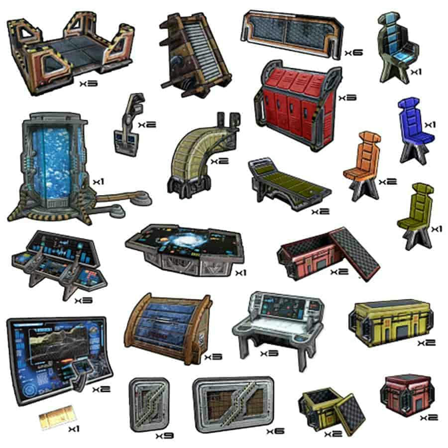 Image of Battlesystems Frontier Core Set Tabletop Terrain Set for Miniatures BSTSFC001