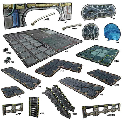 Image of Battlesystems Frontier Core Set Tabletop Terrain Set for Miniatures BSTSFC001