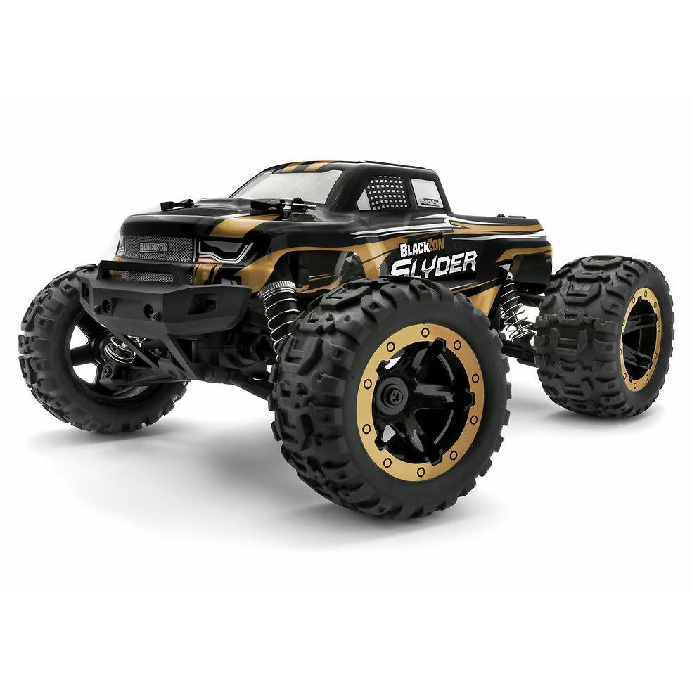 Image of BlackZon Slyder 4x4 1/16th Scale RTR Monster Truck BZN540101 Gold/Black