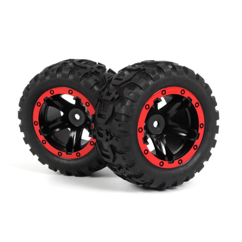 Image of Slyder MT Wheels/Tires Assembled (Black/Red)