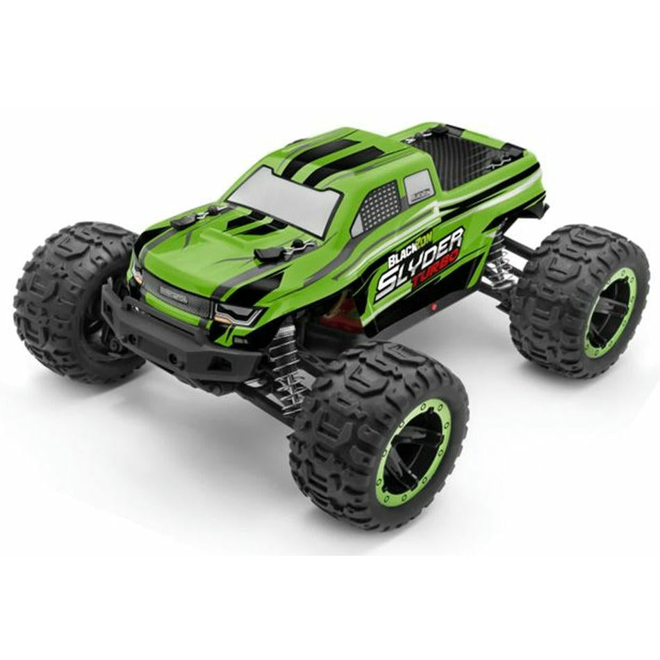 Image of BlackZon Slyder 4x4 1/16th Scale RTR Brushless Monster Truck Green/Black