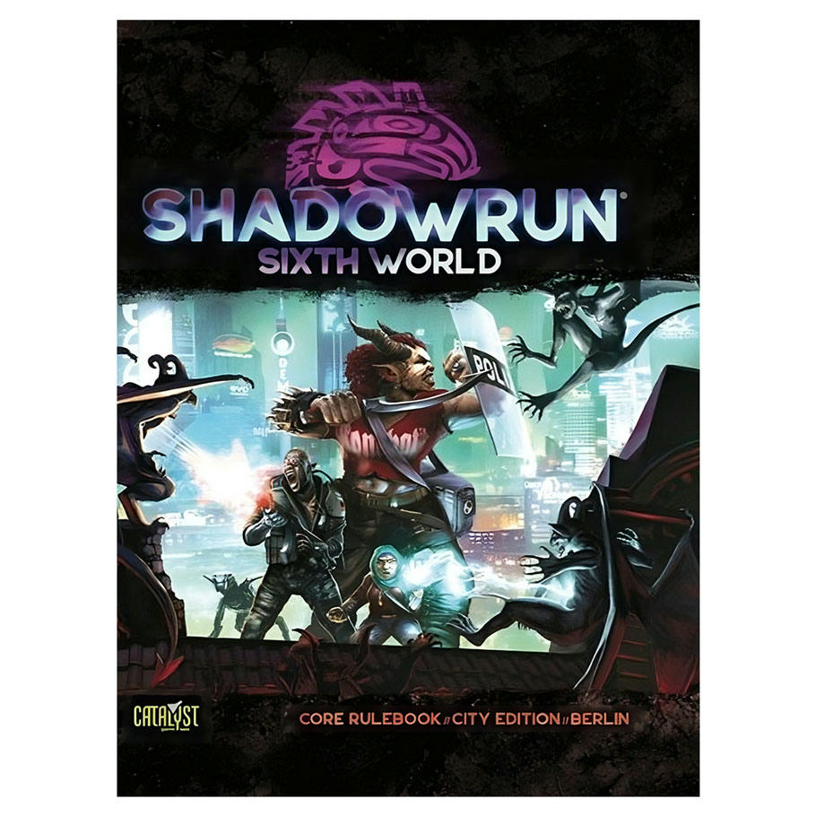 Image of Shadowrun 6th Edition RPG Hardcover Core Rulebook CAT28000 6th World Berlin Ed