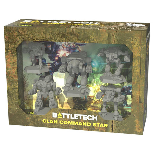 Image of BattleTech: Clan Command Star Pack Unpainted Miniatures Set (5) CAT35720