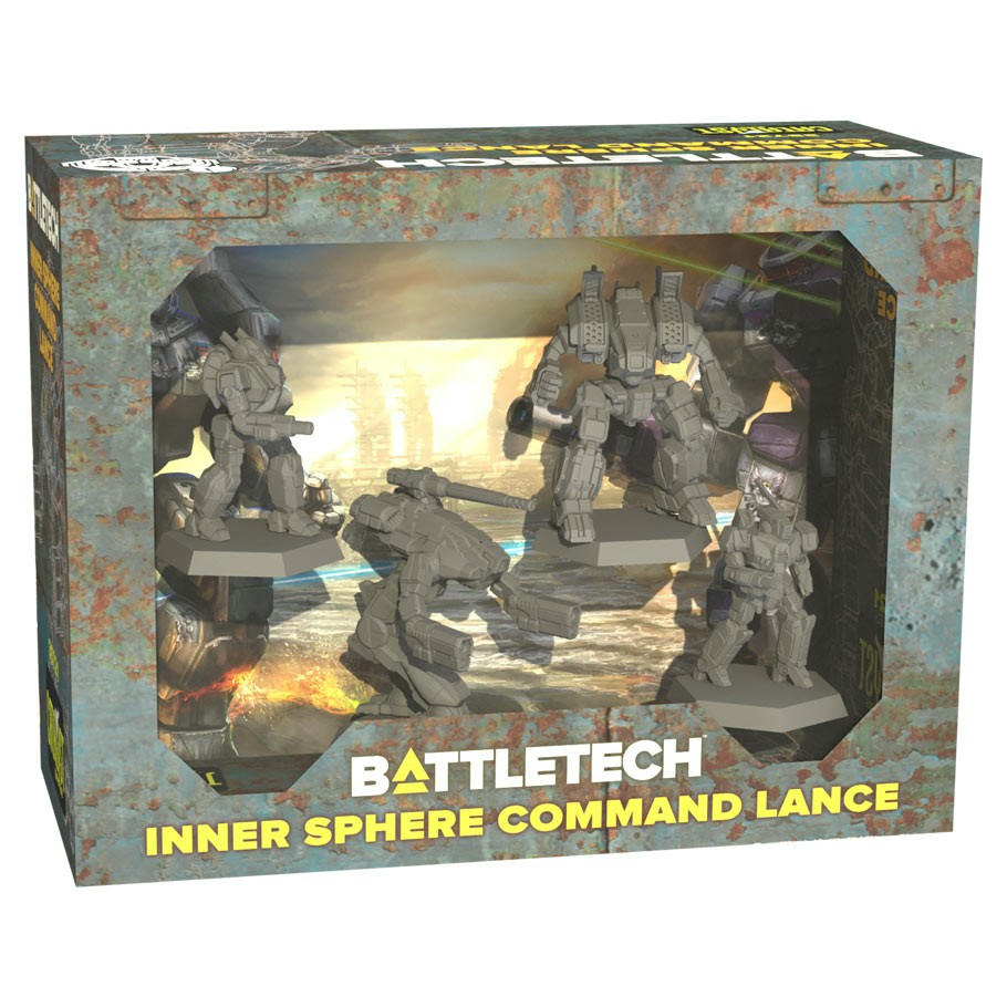 Image of BattleTech: Inner Sphere Command Lance Unpainted Miniatures Set (4) CAT35721