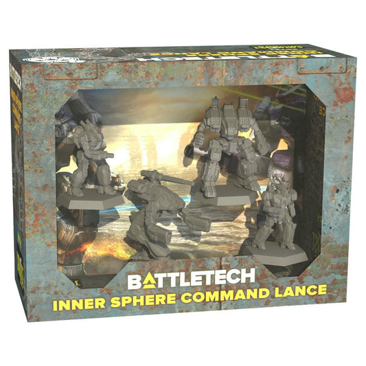 Image of BattleTech: Inner Sphere Command Lance Unpainted Miniatures Set (4) CAT35721
