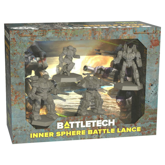 Image of BattleTech: Inner Sphere Battle Lance Unpainted Miniatures Set (4) CAT35723