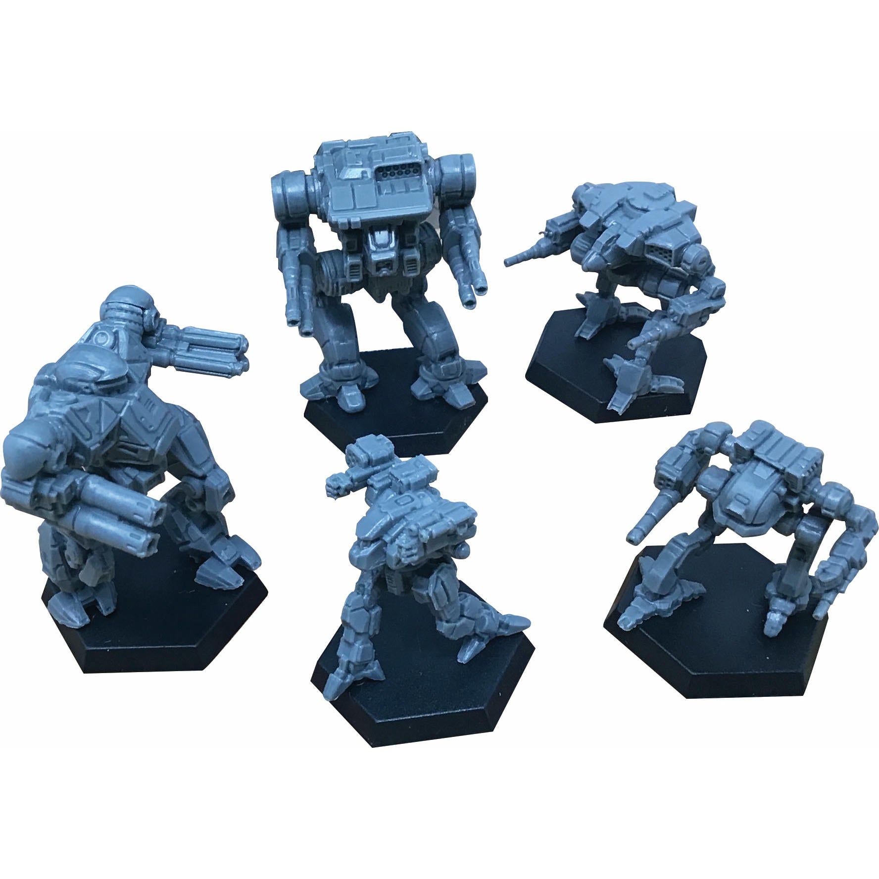 Image of BattleTech: Clan Fire Star Lance Pack Unpainted Miniatures (5) 35724