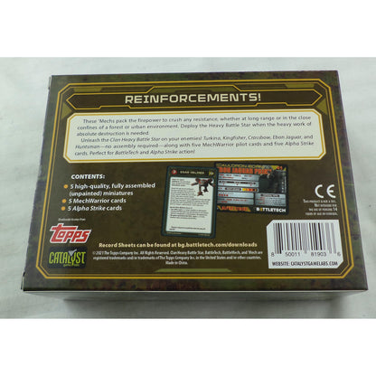 Image of BattleTech: Clan Heavy Battle Star Lance Pack Unpainted Miniatures (5) 35728