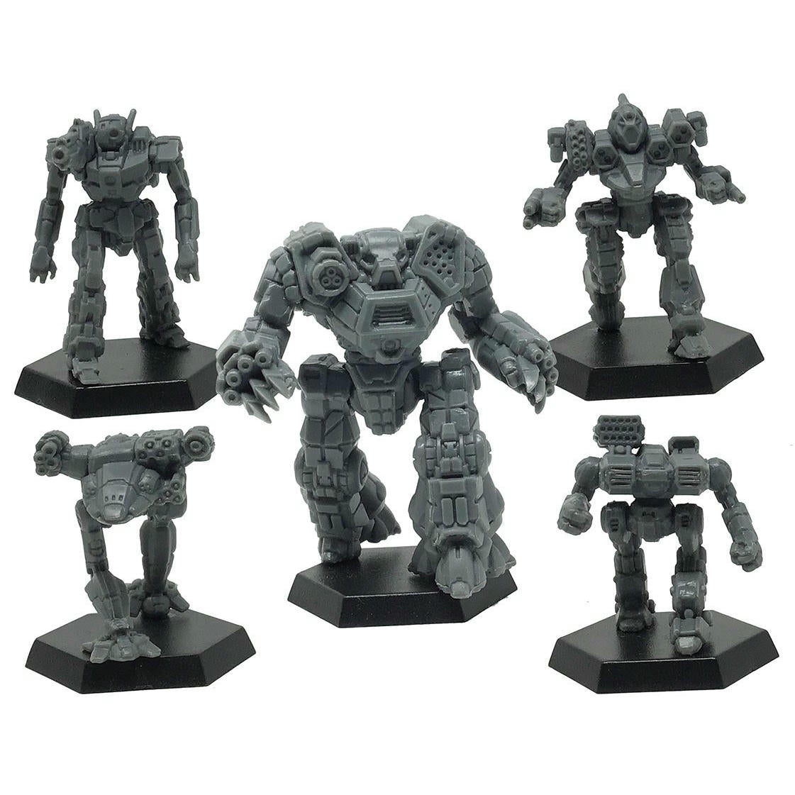 Image of BattleTech: Clan Ad Hoc Star Pack Unpainted Miniatures Set (5) CAT35734