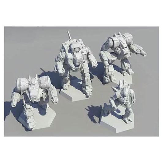Image of BattleTech: Inner Sphere Support Lance Pack Unpainted Miniatures (4pcs) 35736