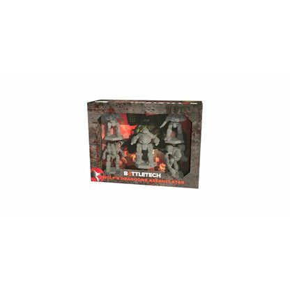 Image of BattleTech: Wolf's Dragoons Assault Star Lance Pack Unpainted Miniatures