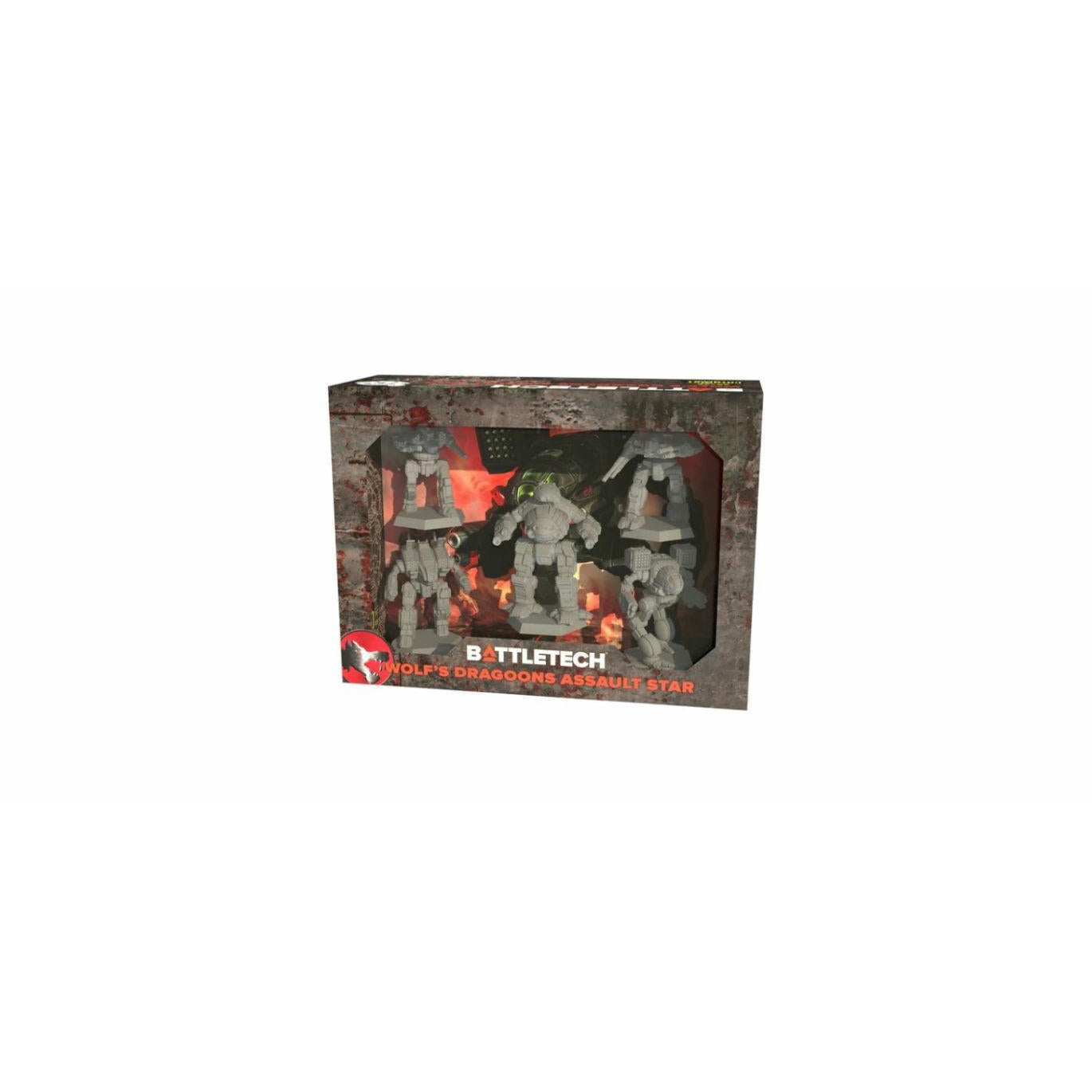 Image of BattleTech: Wolf's Dragoons Assault Star Lance Pack Unpainted Miniatures
