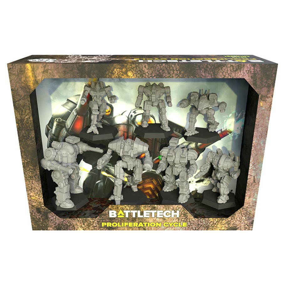Image of BattleTech: Proliferation Cycle Lance Pack Unpainted Miniatures (5pcs) CAT35775